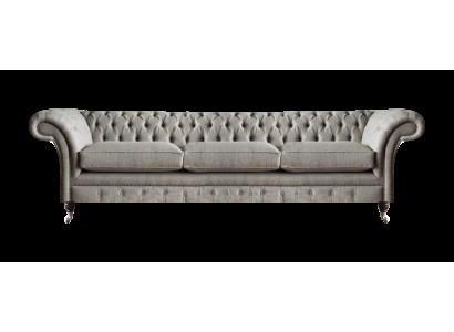 Chesterfield Grauer Dreisitzer Wohnzimmer Polstersofas Designer Couchen