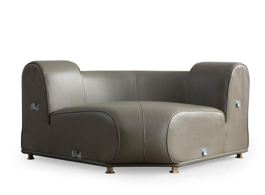 Hellgrünes Textil Sofa Wohnzimmer L-Form Eckcouch Designer Polster Möbel