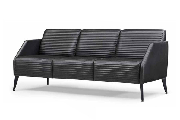 Luxuriöse Schwarze Wohnzimmer Sofagarnitur Designer Sessel 2tlg Set