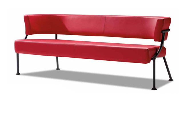 Rote Sofagarnitur Moderne Kunstleder Bank Designer Einsitzer 2tlg Set