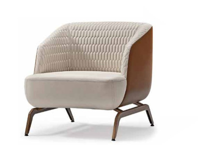 Luxuriöser Weißer Sessel Designer Relax Einsitzer Polster Fernsehsessel