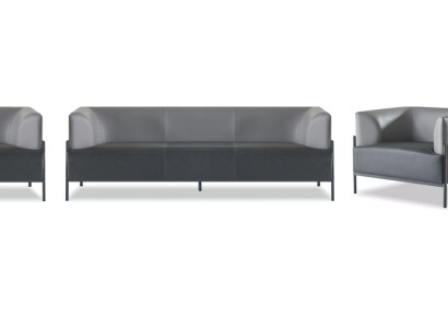 Komplett Optimal Ledersofas 4tlg Komfortabler Stizmöbel Schwarz Farbe