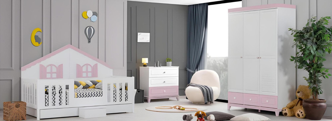 Modern Kinderzimmermöbel Mehrfarbig Bettrahmen Kinderbett Bett Kinderzimmer