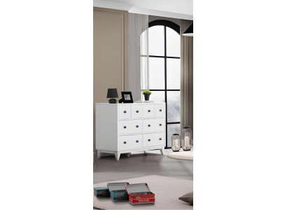 Kommode Designer Luxus Kommoden Möbel Holz hoch Schrank Weiß Modern neu