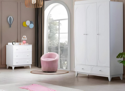 Moderne Weiße Kinderzimmer Möbel Luxus Garnitur Kleiderschrank Kommode
