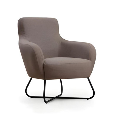 Stilvoller Weißer Einsitzer Wohnzimmer Einfarbiger Sessel Luxus Möbel