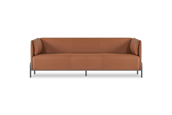 Sitzmöbel 3tlg Braun 3-Sitzer Sessel Grau Farbe Couchtisch Arbeitszimmer