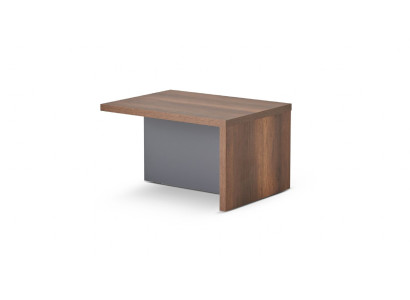 Couchtisch Braun Grau Zweifarbig Rechteckig Form Arbeitszimmer Modern