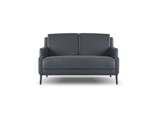 Arbeitszimmer-Set 4tlg 2x S-Sitzer 2x Sessel Dunkelgrau Einfarbig Modern