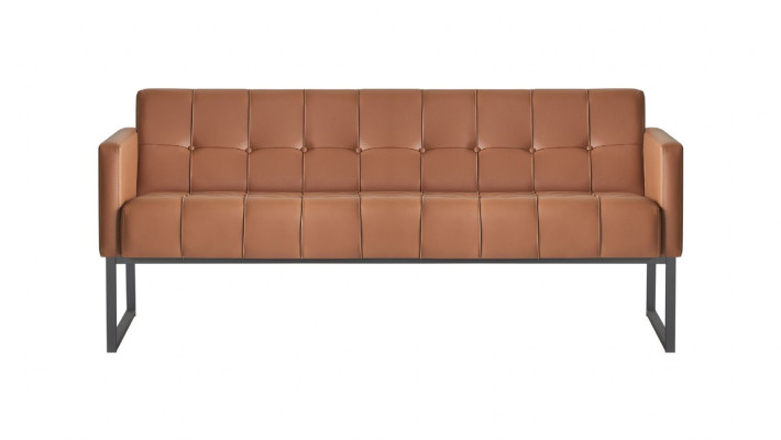 Arbeitszimmer-Set 5tlg 3-Sitzer 2-Sitzer 2x Sessel Couchtisch Braun Stil