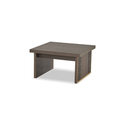 Arbeitszimmer-Set 3tlg 2x Sessel Couchtisch Braun Einfarbig Wohnzimmer