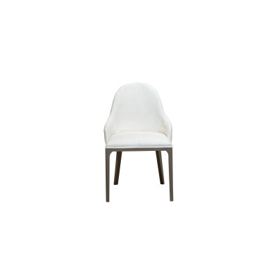 Weißer Esszimmerstuhl Designer Lehnstühle Holzfüße Designer Polsterstuhl