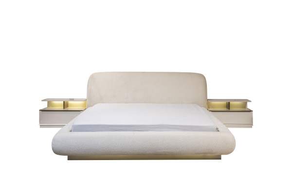 Stilvolle Weiße Schlafzimmergarnitur Doppelbett Schminktisch Nachttische