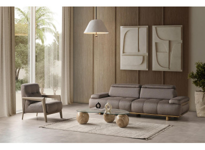 Moderne Hellgraue Wohnzimmer Sofagarnitur Wohnzimmer Sitzmöbel Couchen