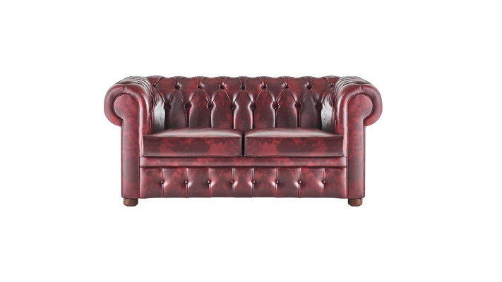 Sitzmöbel Sofa-Set 3-Sitzer 2-Sitzer Bordeaux Couch Chesterfield Knöpfen