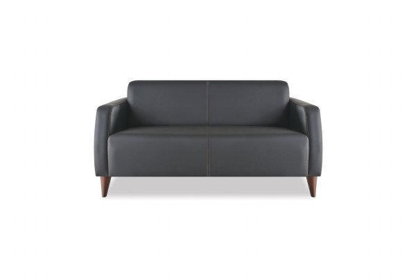 Ledersofas Schwarz 3-Sitzer 2-Sitzer Sessel Braun Couchtisch Couch Weich