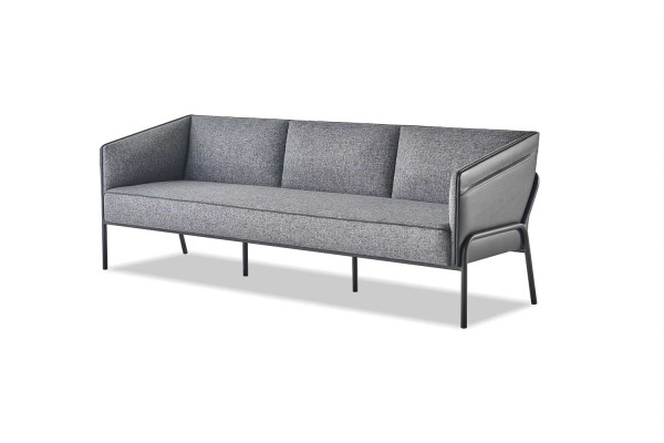 Sitzmöbel-Set 3-Sitzer 2-Sitzer Sessel Grau Lehnsessel Modern Sofa-Set