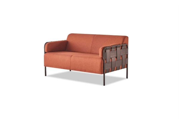 Komplett 3-Sitzer 2-Sitzer Sessel Sofa-Set Orange Sofagarnituren Sofas