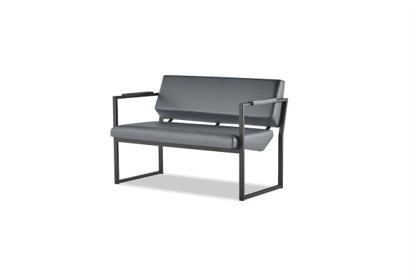 Komplett Schwarz Ledersofas Sofa-Set Couch 3-Sitzer 2-Sitzer Sessel Holz