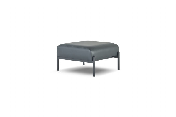 Hocker Rechteckig Leder Modern Schwarz Flur Diele Büroeinrichtung Büro