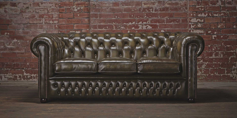 Chesterfield 3 Sitzer XXL Polster Sitz Couch Sofa Garnitur Big Couchen 2016-06