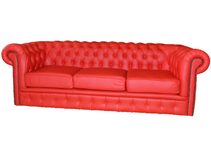 Chesterfield Polster Sofa Couch Designer Garnitur 3 Sitz Couchen Klassisch *Neu*