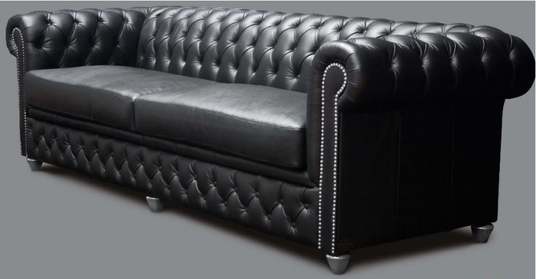 Chesterfield 3 Sitzer XXL Polster Sitz Couch Sofa Garnitur Big Couchen 2016-22
