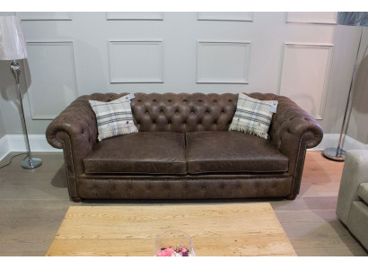 Chesterfield 3 Sitzer XXL Polster Sitz Couch Sofa Garnitur Big Couchen 2016-26