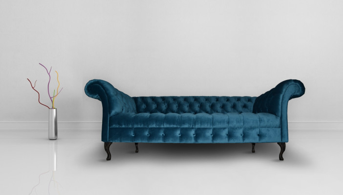 Chesterfield Sofa Polster Designer Couchen Sofas Garnitur Textil Stoff Textil 17