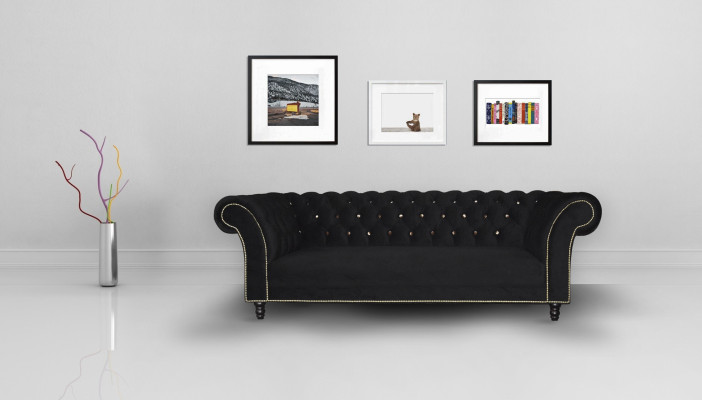 Chesterfield Sofa Polster Designer Couchen Sofas Garnitur Textil Stoff Textil 30