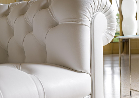 Chesterfield Sofa Couch Polster Sofas Klassischer 2 Sitzer Sitz Leder Schaffhau