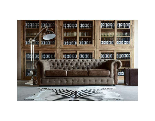 Sofagarnitur Polster Couch Sofa Klassik Chesterfield 3 Sitzer Set Neu NAPOLI IV