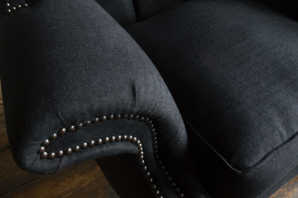 Ohrensessel Sessel Fernseh Design Polster Sofa Couch Chesterfield Textil Neu 353