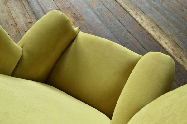 Ohrensessel Sessel Fernseh Design Polster Sofa Couch Chesterfield Textil Neu 354