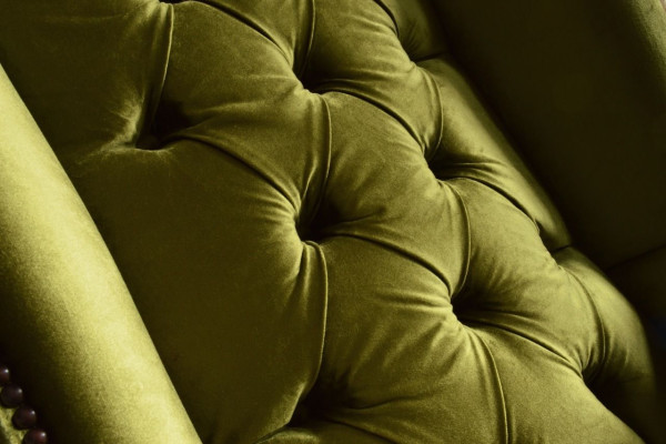 Ohrensessel Sessel Fernseh Design Polster Sofa Couch Chesterfield Textil Neu 343