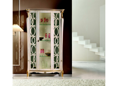 Klassische Möbel Holz Design Vitrine Stil Regal Schrank Schränke Italienische Möbel Neu
