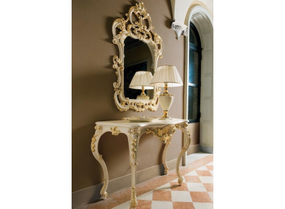 Konsolentisch Spiegel Sideboard 2tlg Set Neu Holz Italienische Möbel Stil Barock