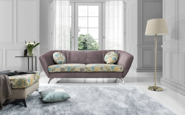 Design Poster Couch Sofagarnitur Sitz 3+2 Sitzer Set Stoff Garnitur Vittoria