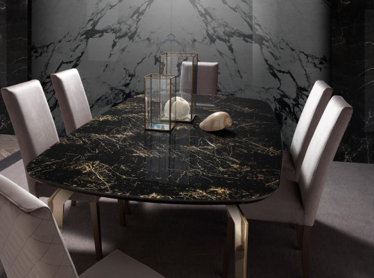 Esstisch Schwarz Designer Tische Modern Design Möbel Luxus Esszimmer Tisch Küche