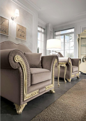 Sessel 1 Sitzer Wohnzimmer Relax Design Möbel Italienische Einrichtung Italien