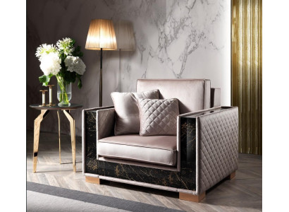 Polster Designer Textil 1 Sitzer Polster Sitz Couchen Neu Sessel 120x102cm Couch