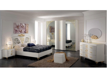 Bett Luxus Modern Betten Bettrahmen Doppel Holz Bettgestelle Schlafzimmer Weiß