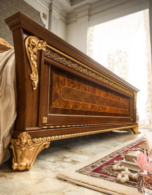 Doppelbett Betten Schlafzimmer Designbetten Bizzotto Möbel Massiv Holz Bett Neu