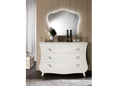 Kommoden Italienische Möbel Massiv Spiegel 2tlg Kommode Sideboard Schrank Holz