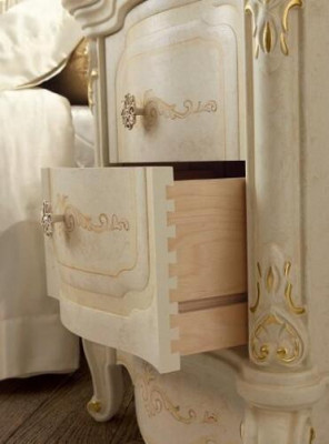 Nachttisch 2x Holz Nachttische Tisch Konsolen Nacht Klassisch Stil Konsole Neu