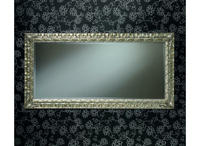 Klassischer Wandspiegel Holzrahmen Spiegel Möbel 182x92 Glas Rahmen Wand Holz Neu