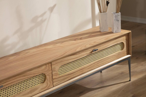 Lowboard rtv Wandschränke Wohnzimmer Holz Möbel Wandregal Set 4 tlg.