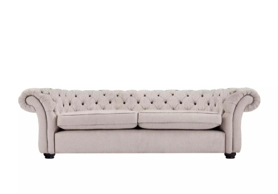 Englische Sitz Polster Couch - Textil Sofa Schlaf Sofas Couchen Neu
