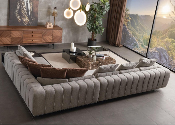 Wohnlandschaft Sofa Ecksofa Design Möbel Couch L-Form Neu Stil Modern
