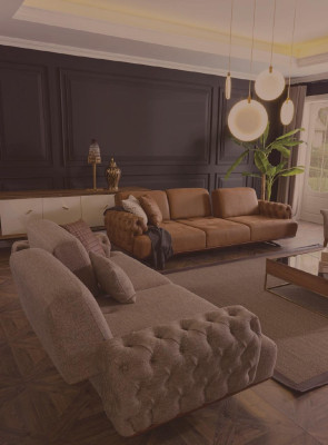 Sofagarnitur 4tlg. Set Couch Sofa Möbel Garnitur Design Chesterfield